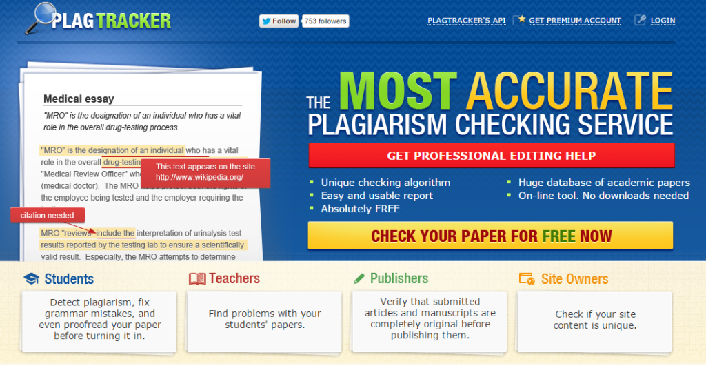 most accurate plagiarism checker online