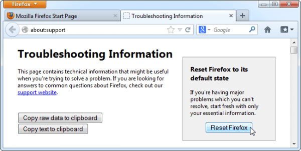 firefox os x troubleshooting