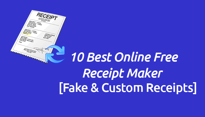 Create Custom Receipts – Online Receipt Maker