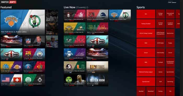 live tv streaming sites sports