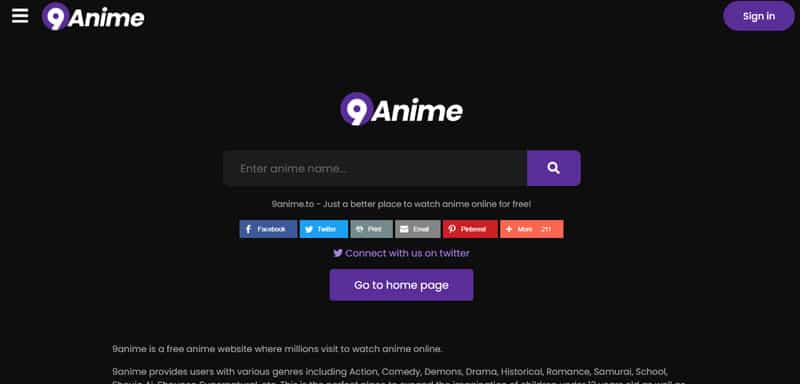 is there a 9anime app