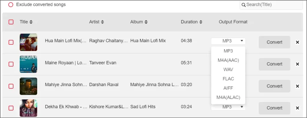 StreamFox music formats 