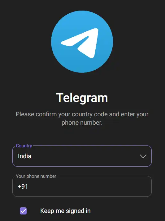 Telegram-Login(Step 2)