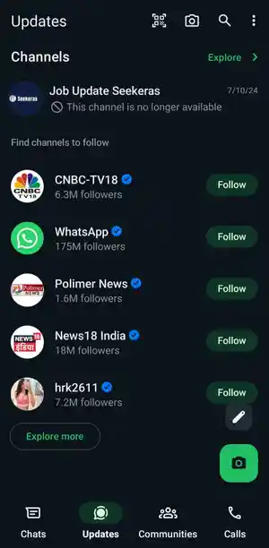 WhatsApp Channels