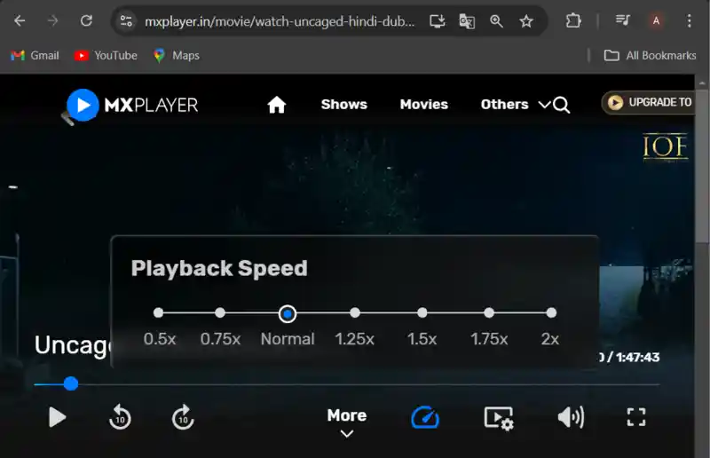 Adjust playback speed with MX PLayer