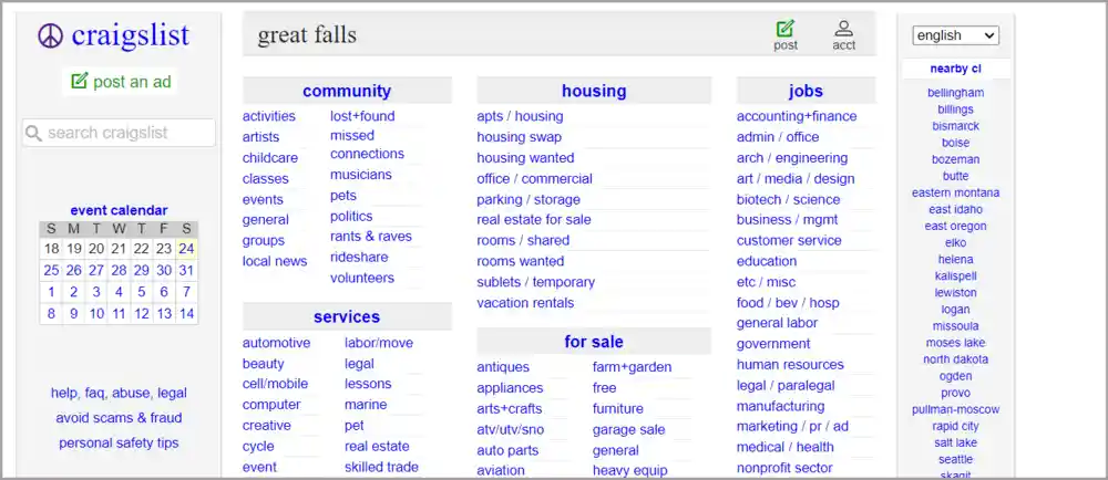 Craigslist site like classified ads