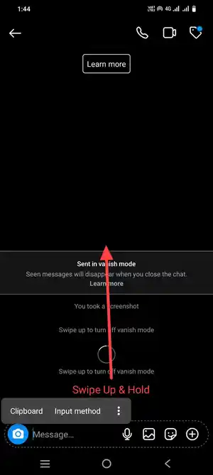 How to Turn Off Vanish Mode on Instagram