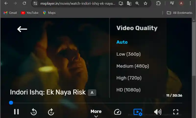 MX Player streaming quality