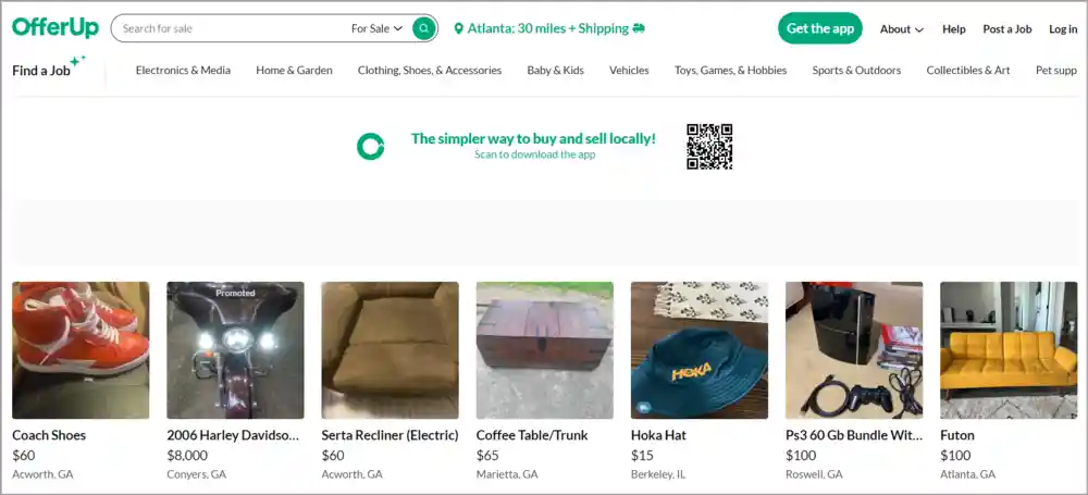 OfferUp alternative of classified ads