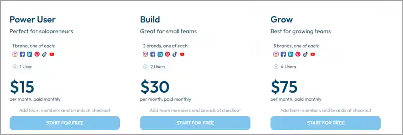 Pricing of plann grid maker