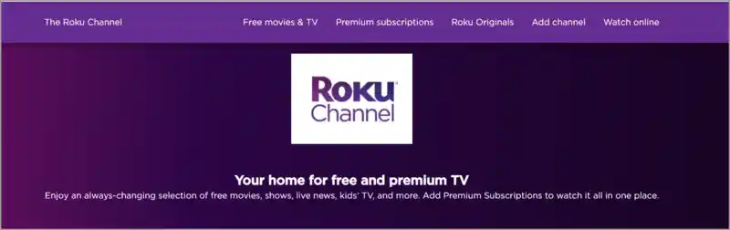 The Roku Channel website like bflix