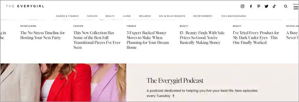 The everygirl blog