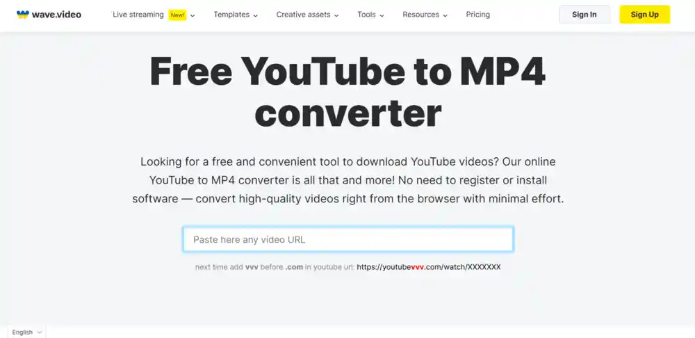 Wave.video best youtube to mp4 converter