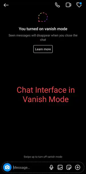 instagram vanish mode