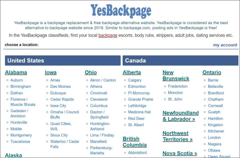 yesbackpage countries 