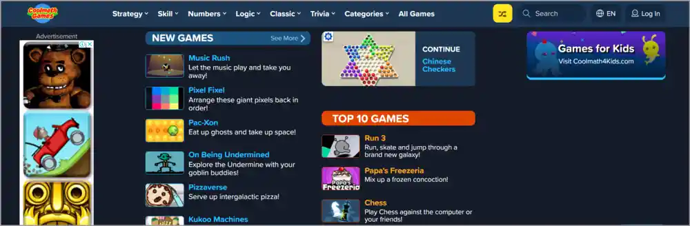 Cool math games