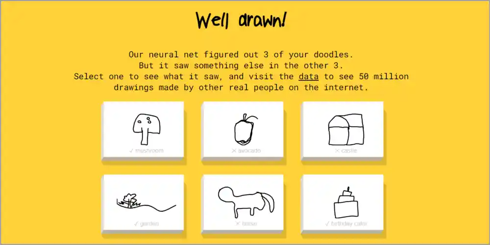 Quick Draw fun website to visit