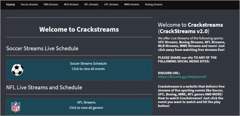 Crackstreams