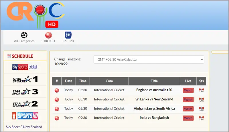 CricHD buffstream alternative