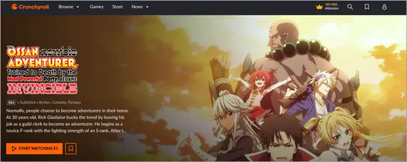 Crunchyroll best anime site