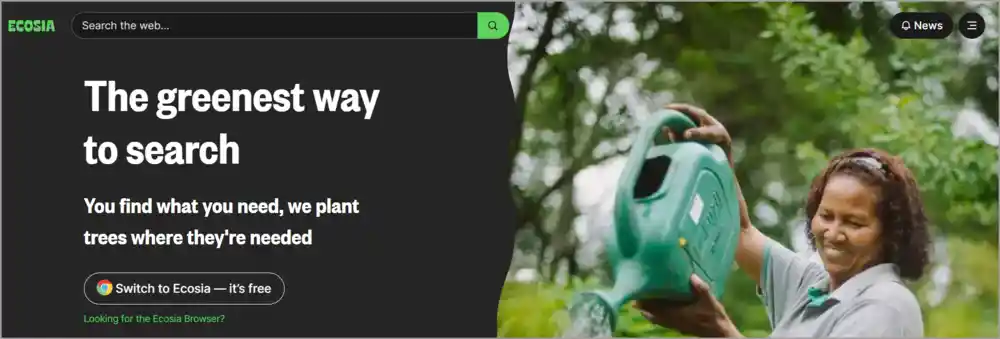 ECOSIA Google Alternative