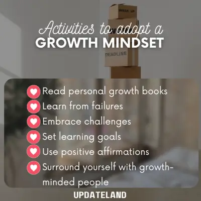 Adopt a growth mindset