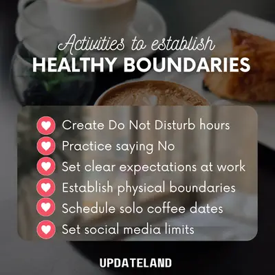 Establish healthy boundaries