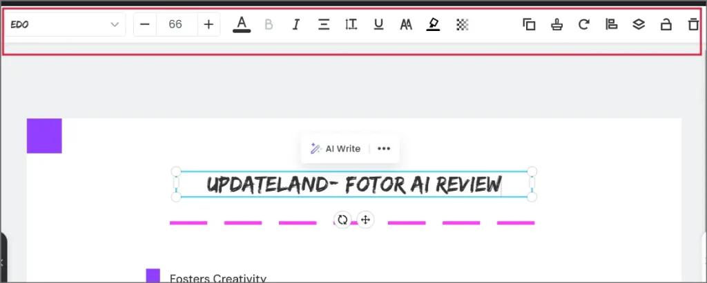 Fotor text editor