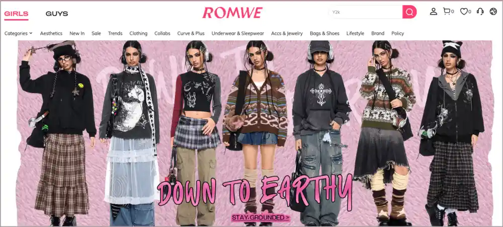 ROMWE Site like SHEIN