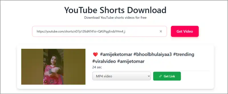 SaveTube Short video downloader