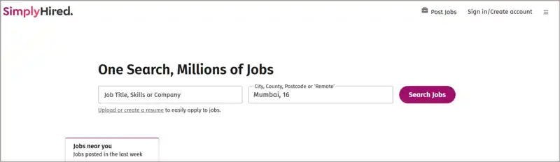 SimplyHired Indeed alternative