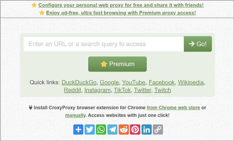 CroxyProxy Best Free proxy Site