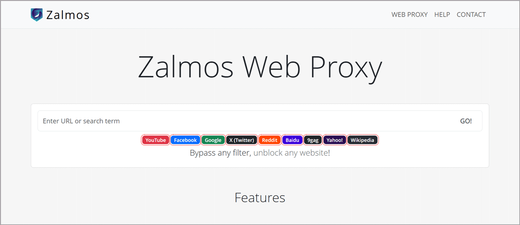 Zalmos Web Proxy